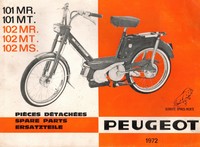 catalogue pièces détachées mobylette peugeot 101 102 MR MT MS